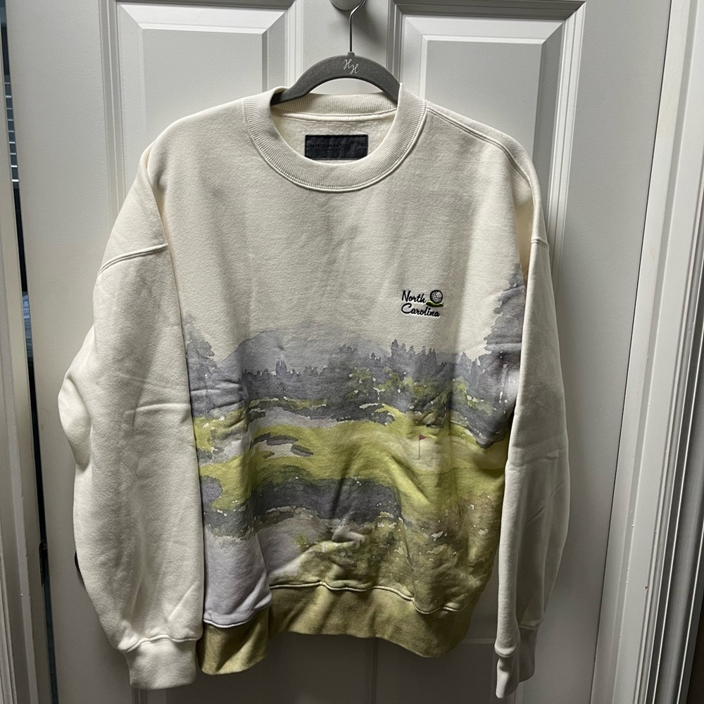 Abercrombie & Fitch Men's Scenic Golf Crewneck Sweatshirt NWT